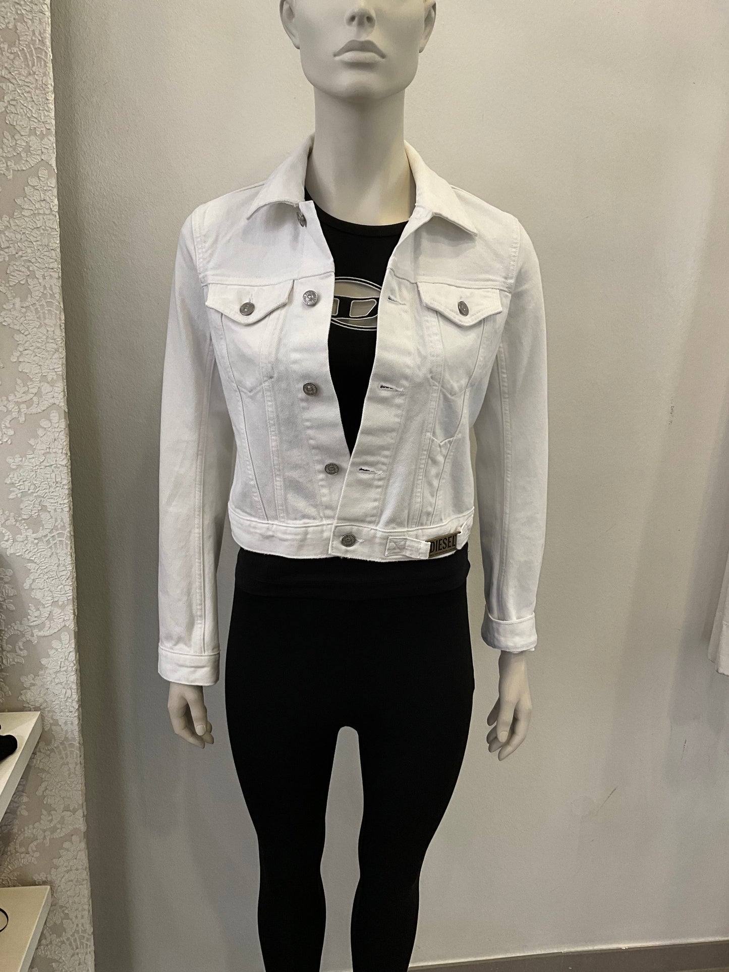 Jeans Jacke weiß Diesel