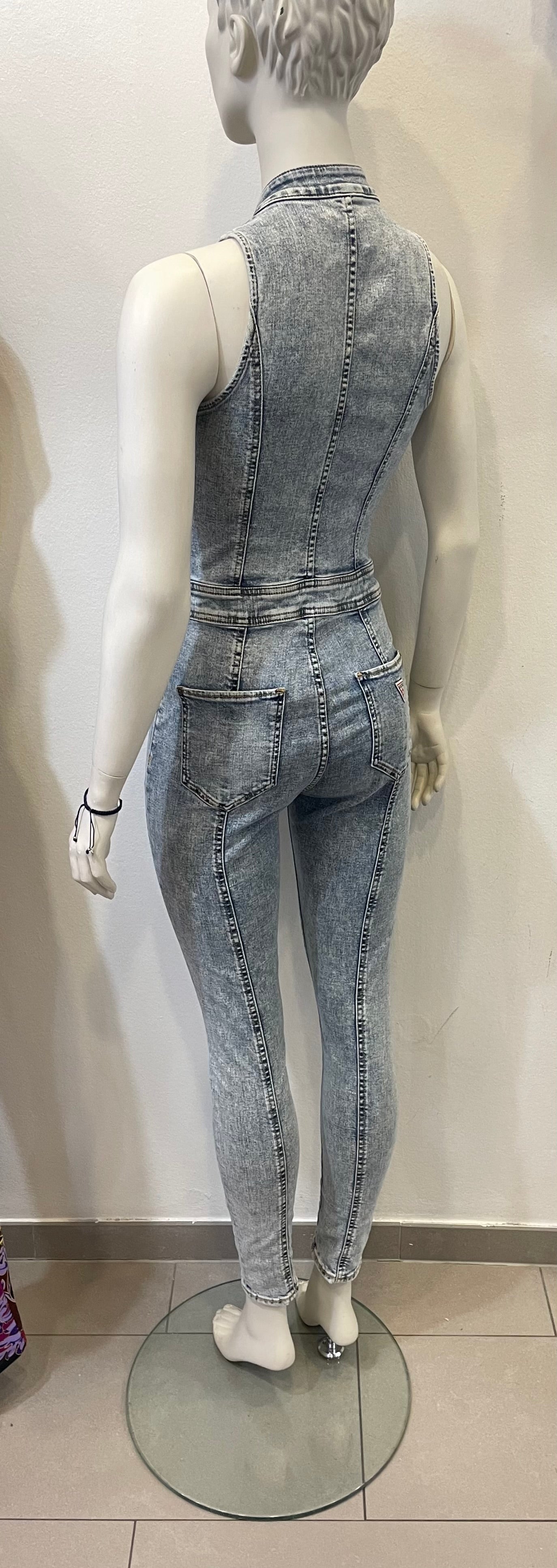 Denim-Jumpsuit skinny fit hellblau Overall