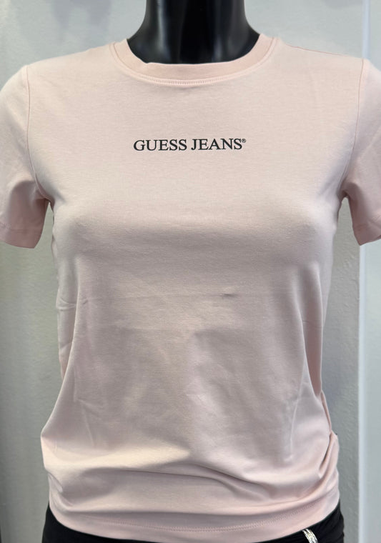 GUESS JEANS kurzärmeliges T-shirt rosa