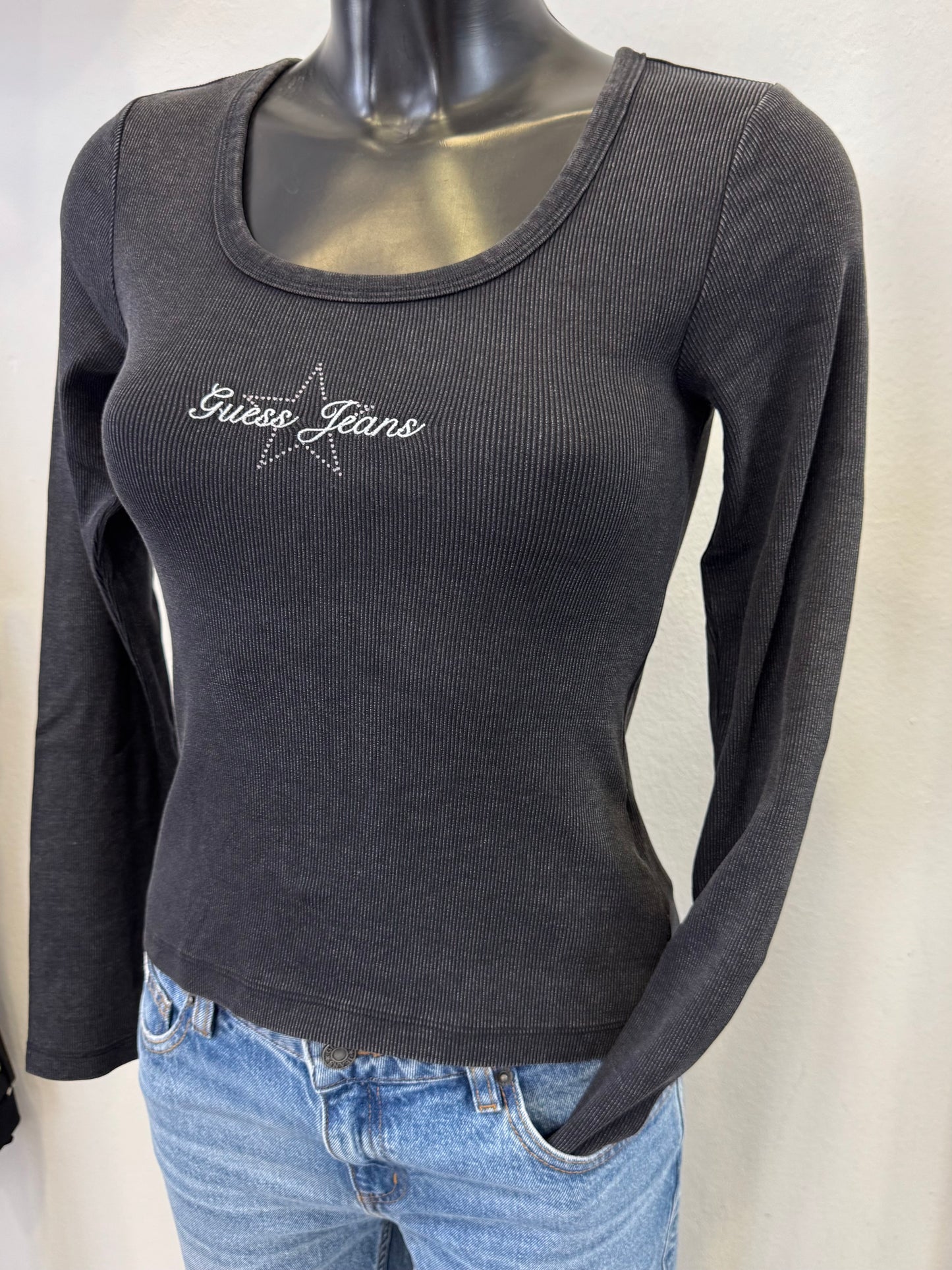 Guess Jeans Oberteil langarm schwarz