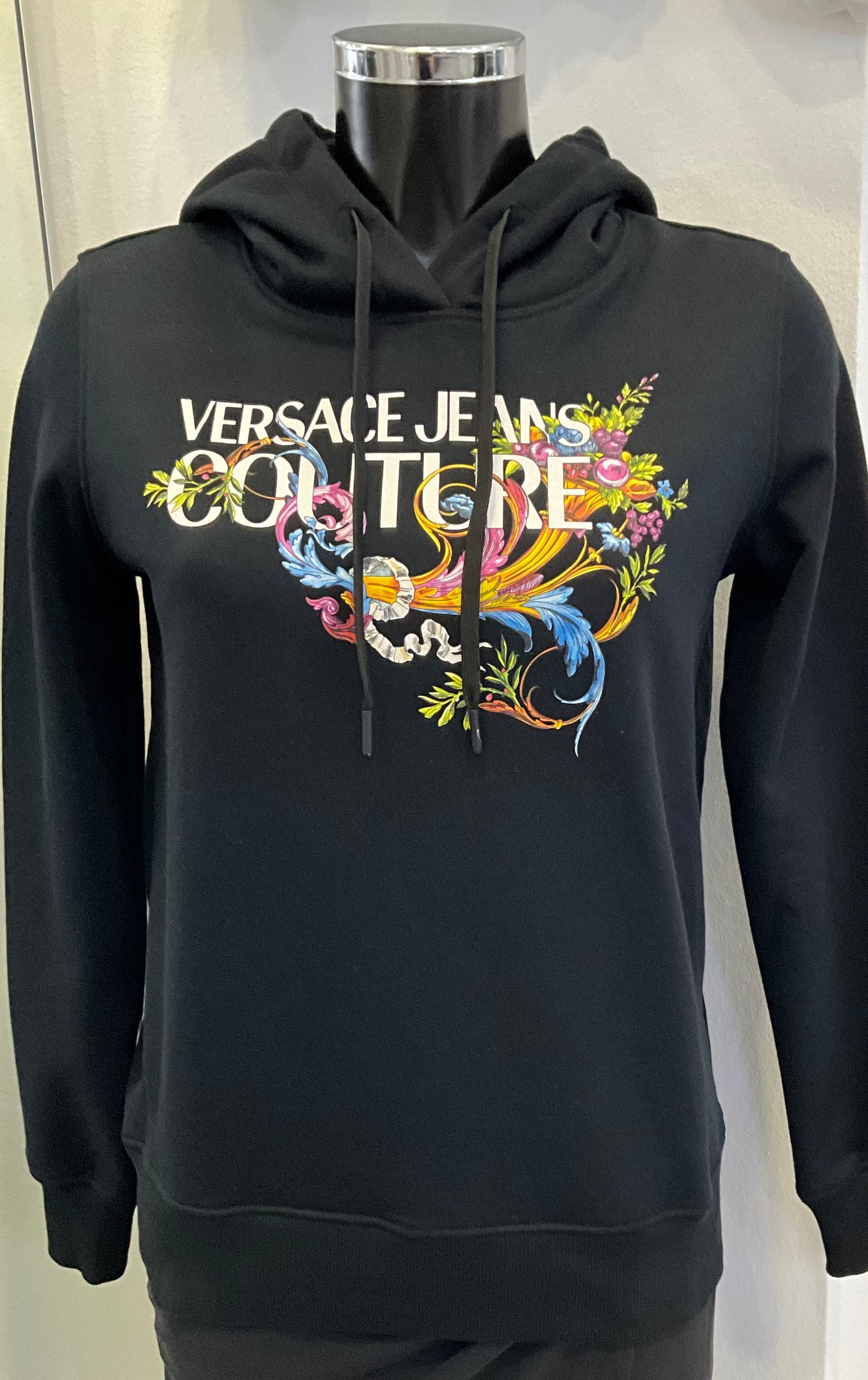 Versace Jeans COUTURE Sweatshirt schwarz mit Druck vorne