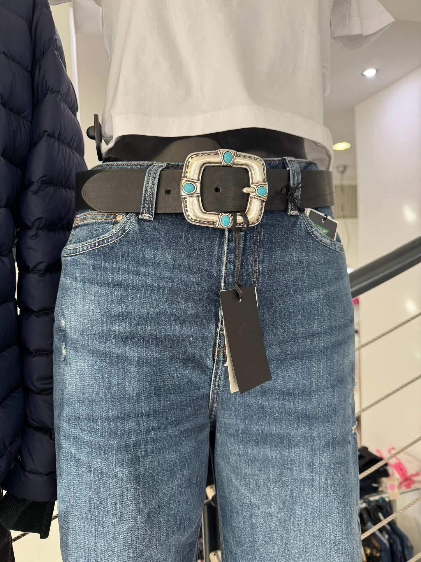 B.BELT Gürtel schwarz Ledergürtel