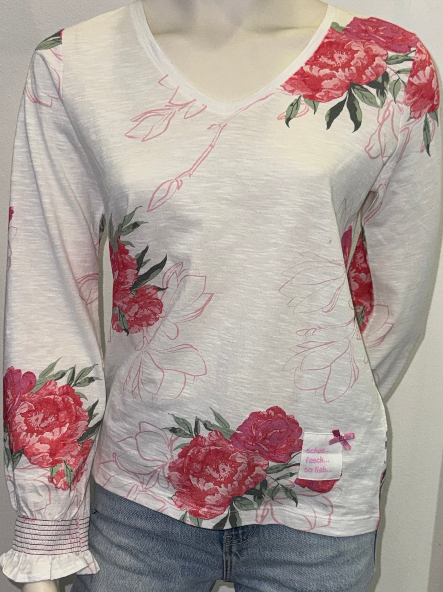 Lieblingsstück langarm Shirt mit V-Ausschnitt