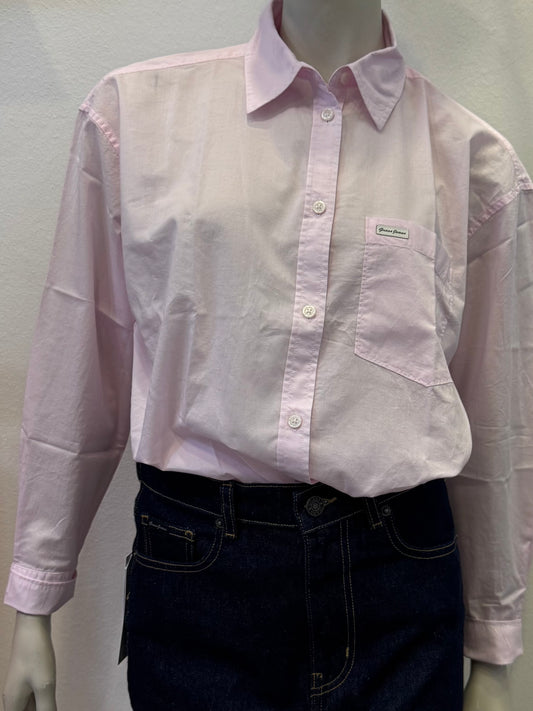 Guess Jeans Bluse rosa sommerliche Baumwolle