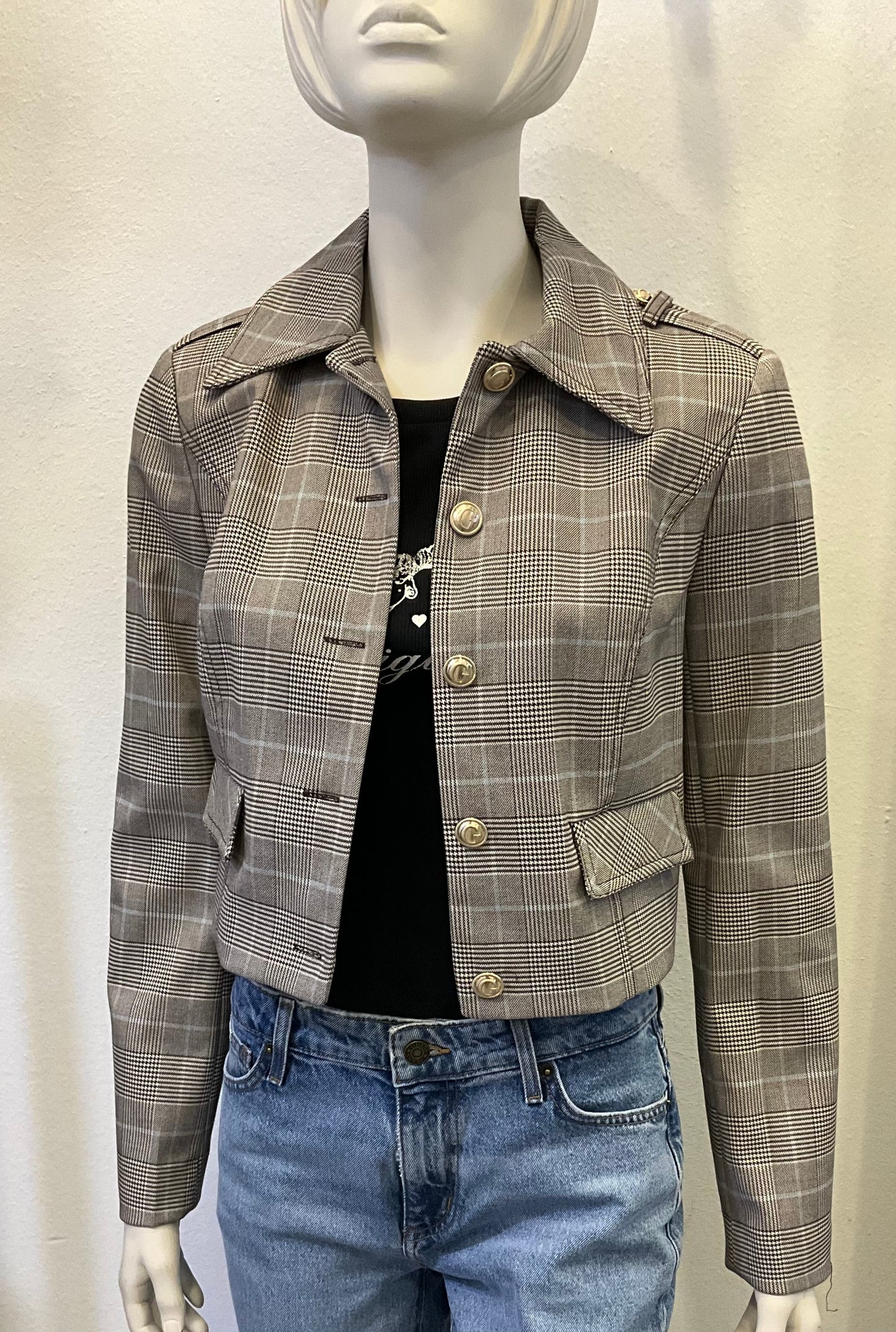 Guess karierte Jacke