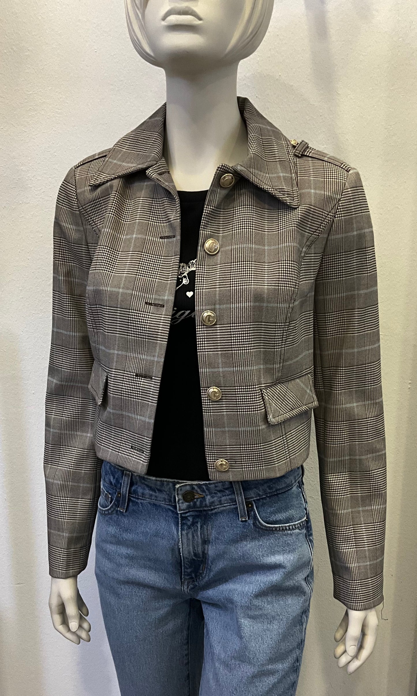 Guess karierte Jacke