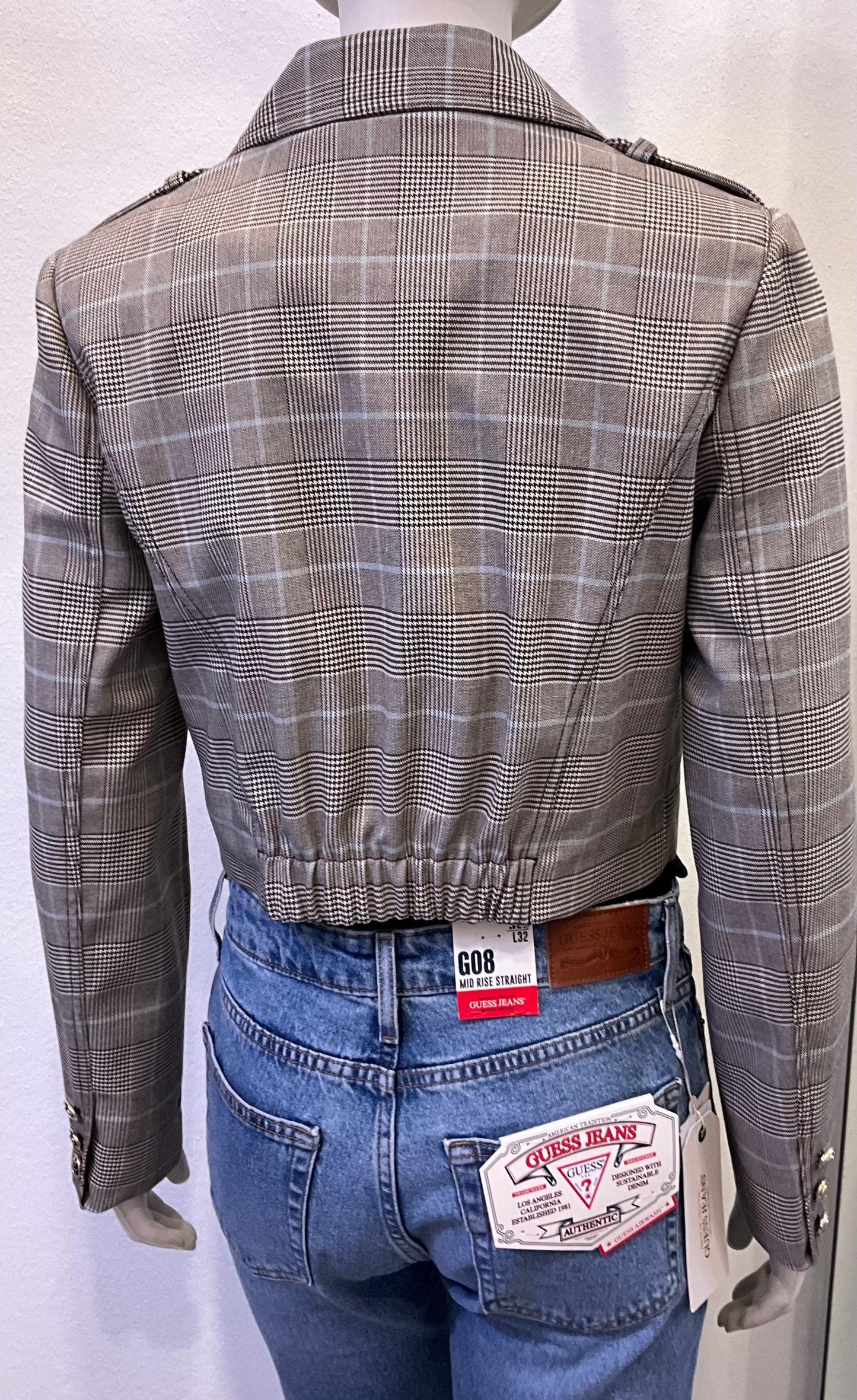 Guess karierte Jacke