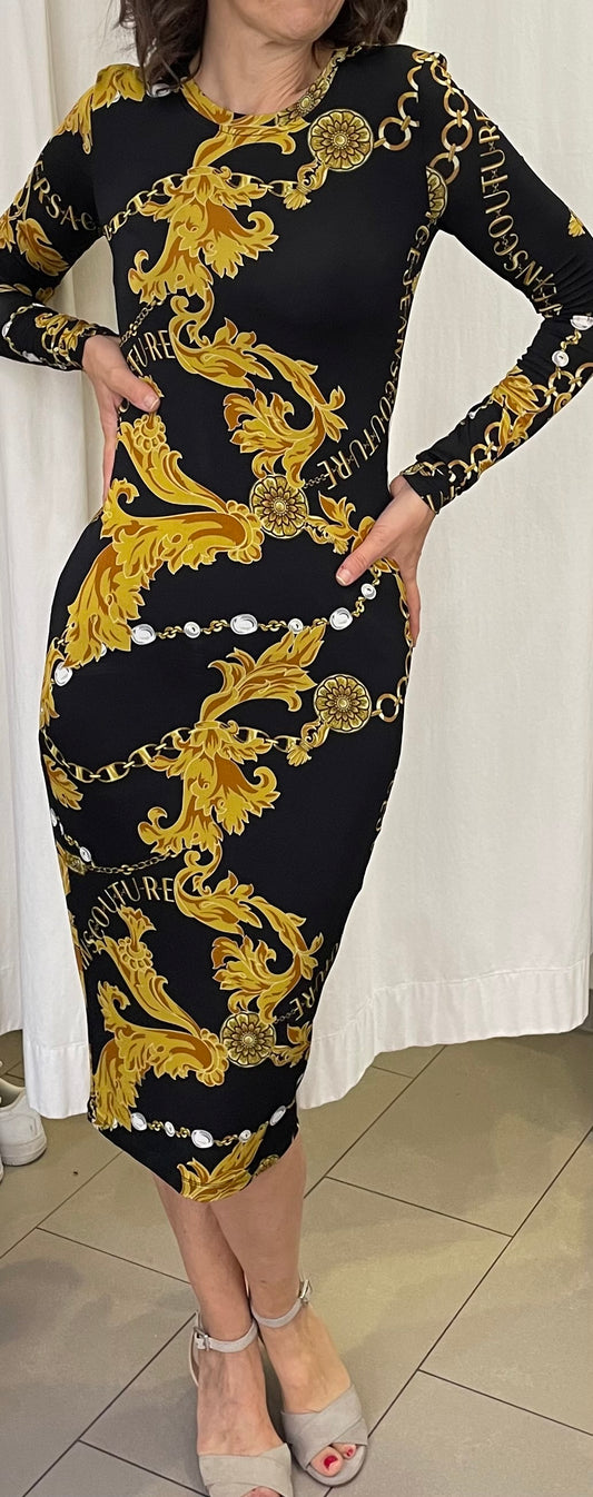 NEUE KOLLEKTION Versace Kleid langarm